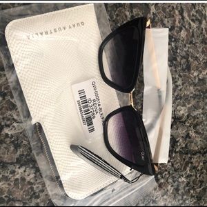 Quay Australia sunglasses with case included.